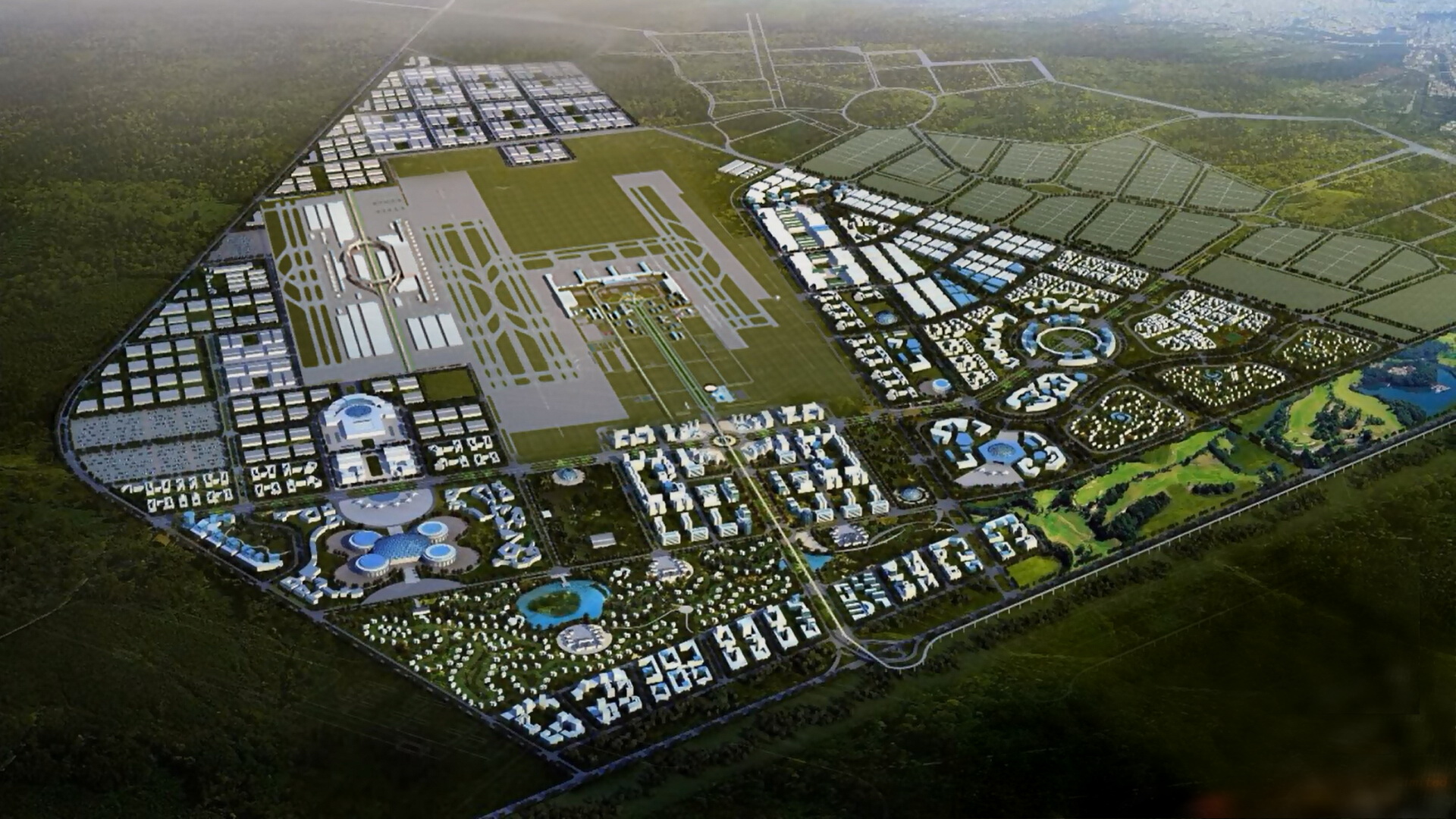 安哥拉罗安达新机场航空城平面规划图(luanka new airport